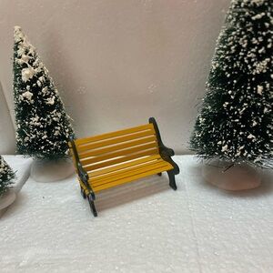 Dickens Christmas Village Park Bench
